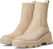 Dolce Vita Hoven H2O Dune Suede Pull On Rounded Toe Chunky Platform Ankle Boots