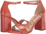 Sam Edelman Daniella Ankle Strap Heeled Sandals Ginger Spice Orange