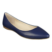 Bella Marie Angie-52 Navy Blue Pu Flats