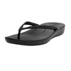 FitFlop iQushion All Black Fashion Slip On Open Toe Ergonomic Flip-Flops Shoes 9