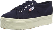 Superga Unisex 2950-cotu Navy Fashion Gymnastics Lace Up Platform Shoes