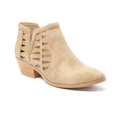 Soda Chance Fashion Closed Toe Multi Strap Ankle Block Heel Bootie Light Taupe (7, Light Taupe)