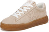 Sam Edelman Rhea Oat Beige Suede Round Toe Flat Low Top Fashion Sneakers