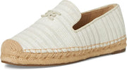 Sam Edelman Kathleen White/Natural Slip On Round Toe Fashion Espadrilles Loafers