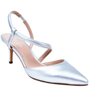 CHARLES BY Charles David Women's Alda Pump Silver Mettalic Pointed Pumps