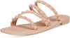 Steve Madden Skyler-J Blush Leather Embellished Strappy Slip On Open Toe Sandals 11