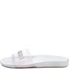 Schutz Hello Clear Sandals Summer Slip On Flats Clear Pool Slide Prata Silver