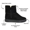Journee Collection Stelly Black Fashion Zipper Round Toe Cozy Casual Ankle Boots 11