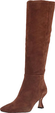 Sam Edelman Leigh Toasted Coconut Pointed Toe Spooled Heel Knee High Boots