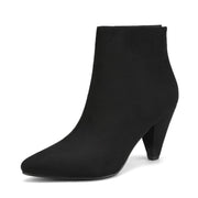 DREAM PAIRS Pointed Toe Ankle Boots High Heel Booties Fashion Zipper Dress Boots