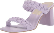 Dolce Vita Paily Lilac Stella Braided Straps Squared Toe Slip On Heeled Sandals