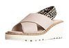 Cecelia New York Gabby Wedge Heeled Leather Crisscross Platform Sandal LEO TAUPE