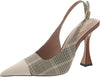 Sam Edelman Odette Oat Multi/Alpine Ivory Pointed Toe Slingback Stiletto Pumps
