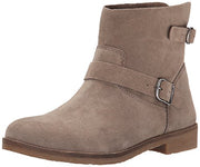 Lucky Brand Galvann Brindle Suede Fashion Pull On Slouchy Buckle Ankle Booties