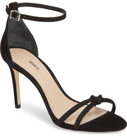 Schutz Rhana Black Ankle Strap Sandal Dainty Slim Strap Sandals