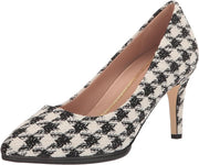 Cole Haan Grand Ambition Metallic Houndstooth Pointed Toe Stiletto Heeled Pumps