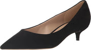 Sam Edelman Franci Black Suede Pointed Toe Slip On Kitten Heeled Classic Pumps