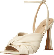 Sam Edelman Lavendar Modern Ivory Ankle Strap Square Open Toe Spool Heel Sandals