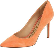 Sam Edelman Hazel Orange Stiletto Heel Pointed Toe Slip On Fashion Dress Pumps