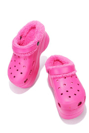 Cape Robbin Gardener-3 Platform Clogs Fashion Comfortable Slippers PINK