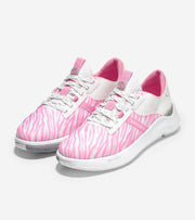 Cole Haan Zerogrand Winner Tennis Tropical Pink Zebra Lace Up Low Top Sneakers