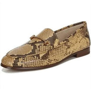 Sam Edelman Lior Sesame Gold Horsebit Detail Pull On Almond Toe Classic Loafers