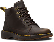 Dr. Martens Trae Dark Brown Comfortable Lace Up Casual Work Mens Boots