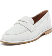 Sam Edelman Birch Off-White Suede Almond Toe Slip On Strap Fashion Loafers