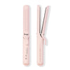 L'ANGE HAIR Le Duo Grande 360 2-in-1 Curling Wand Titanium Flat Hair Straightener and Curler (Blush)