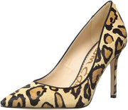 Sam Edelman Hazel New Nude Leopard Stiletto Dress Pointy Closed Toe Pump