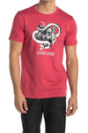 Roberto Cavalli Tiger & Snake Graphic Crew Neck T-Shirt RED HST609A47502000