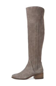 Vince Camuto Kreesell Graystone Fashion Round Toe Knee High Block Heel Booties