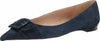 Sam Edelman Sonja Baltic Navy Suede Slip On Pointed Toe Buckle Ballet Flats