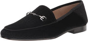 Sam Edelman Loraine Black Embossed Velvet Almond Toe Slip On Classic Loafers