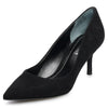 Charles David Amelia Black Slip On Pointed Toe Stiletto Padded Footbed Pumps