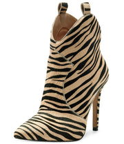Jessica Simpson Pixillez 2 Back High Heel Ankle Bootie Stiletto Boot NATURAL