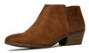 Soda Western Ankle Boot Cowgirl Low Heel Casual Bootie Cognac