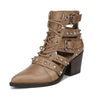 Sam Edelman Elana Camel Tan Pointed Toe Lace Up Western Booties Cut Out Boots