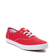 Keds Womens Champion Originals Casual Sneakers, Red lace up Tennis shoes