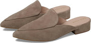 Cole Haan Piper Irish Coffee Suede Pointed Toe Slip On Classic Mules Shoes