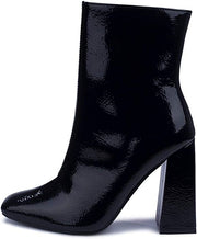 Cape Robbin VICTORY Square Toe Chunky Block High Heel Ankle Booties BLACK (9, BLACK)