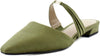 Sam Edelman Judie Wild Moss Pointed Toe Strap Slip On Dress Slides Flats Sandals