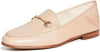 Sam Edelman Loraine Soft Beige Leather Classic Almond Toe Slip On Loafers