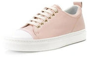 Lanvin Paris Low Top Sneaker Ligh Pink/White Fashion Lace Up White Insole Sneakers