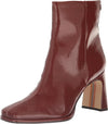 Sam Edelman Irie Cinnamon Squared Toe Block Heeled Fashion Wide Ankle Booties