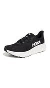 Hoka Mens Bondi 9 Black White Comfortable Lace Up Casual Sneakers Tennis 10.5