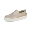 Dr. Scholl's Madison Light Gold Faux Leather Slip On Low Top Fashion Sneakers 8.5
