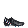 adidas Unisex-Adult Edge.3 Predator Black White Firm Ground Soccer Shoes 6.5