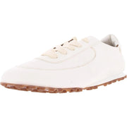 Sam Edelman Dixie White Rounded Toe Lace Up Low Top Leather Athletic Sneakers