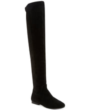 Lucky Brand Gavina Black Women's Suede Tall Over The Knee Flat Boots